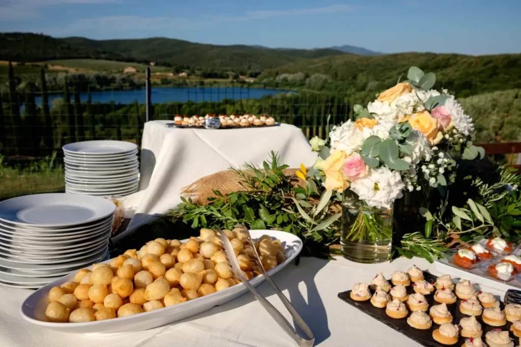 Antipasto a bordo piscina