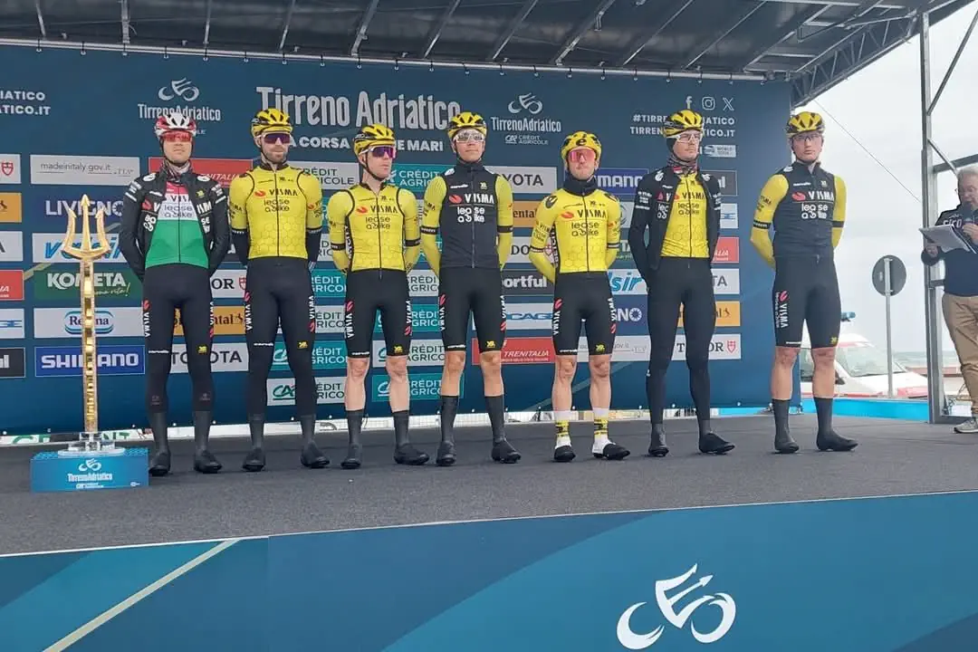 Team Visma (Tirreno Adriatica 2025 ) a Poggio Corbello Team Visma (Tirreno Adriatica 2025 ) a Poggio Corbello